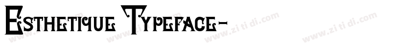 Esthetique Typeface字体转换
